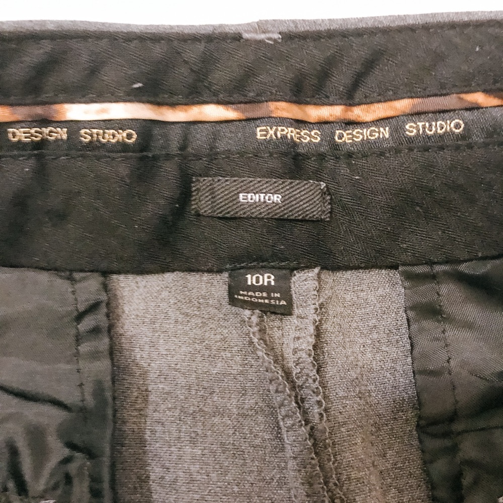 Express Dark Gray Editor Pants - image 6